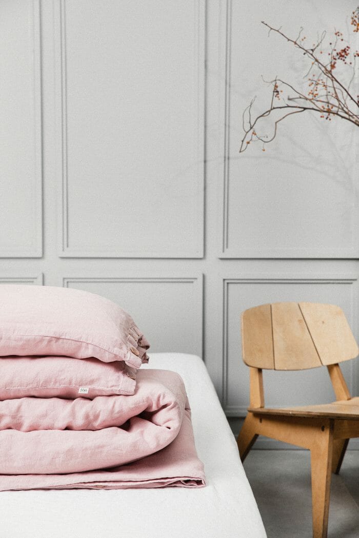 Linen bedding set "Dust pink" - Image 4
