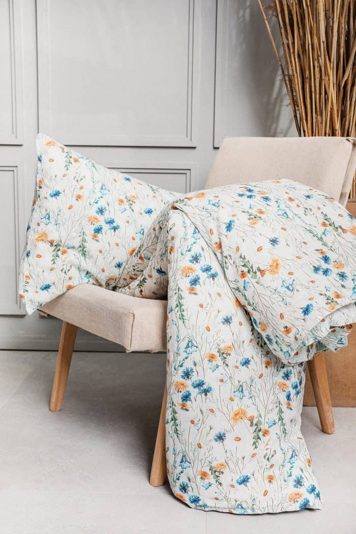 Linen bedding set "Flowers"