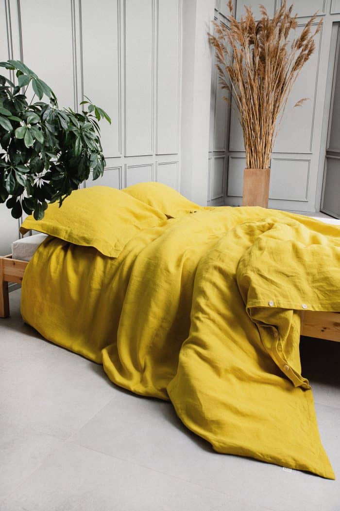 Linen bedding set "Mustard" - Image 2