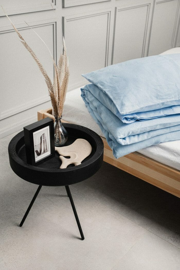 Linen blanket "Blue sky"