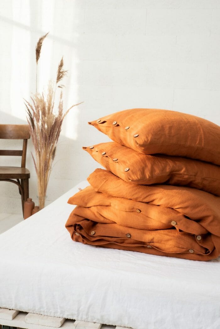 Linen bedding set "Cinamon"