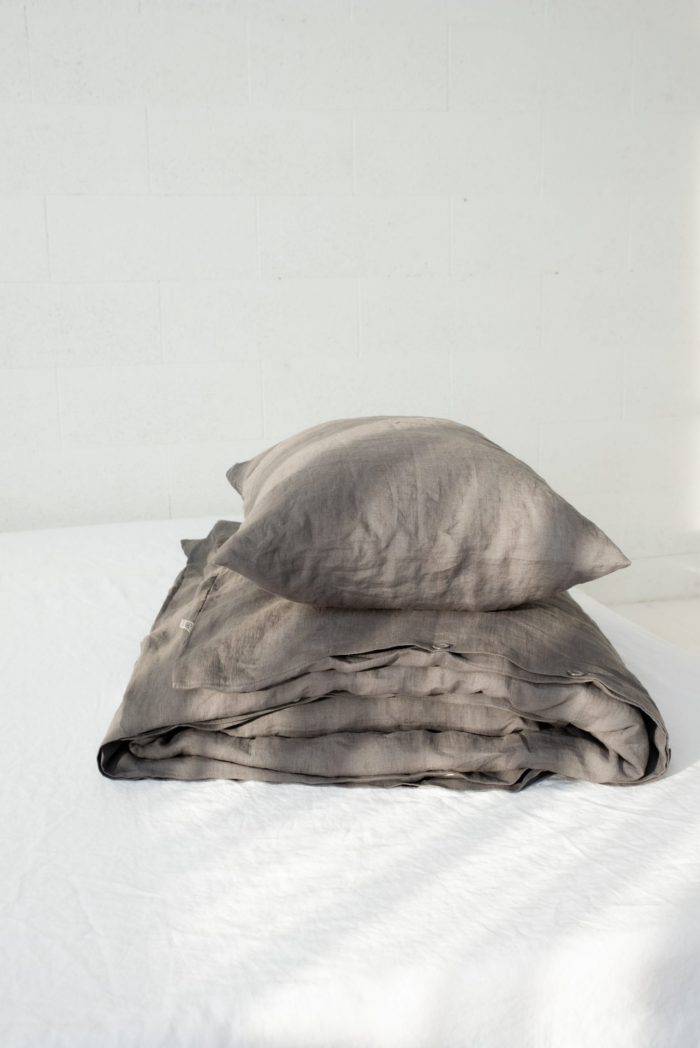 Linen bedding set "Grey" - Image 2