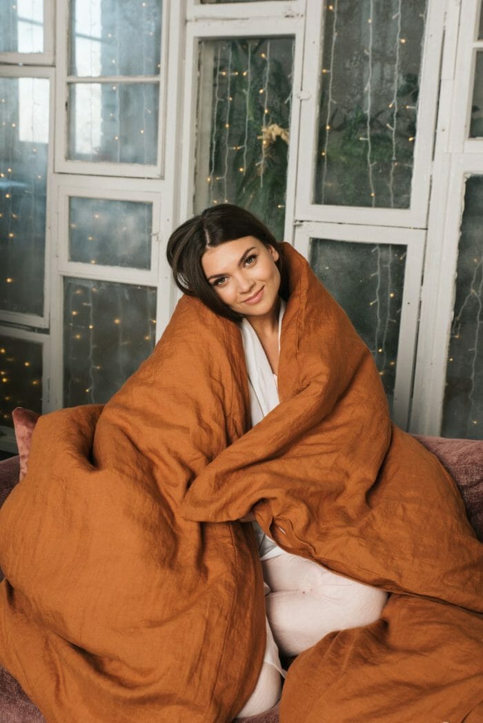 Linen bedding set "Cinamon" - Image 8