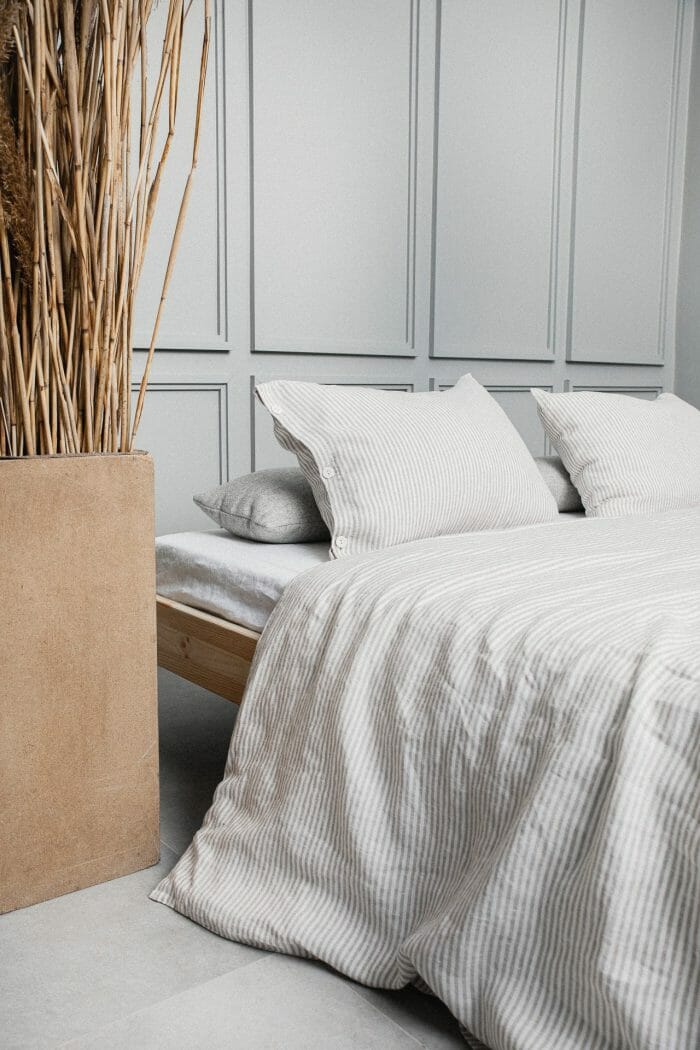 Linen pillow "Natural stripes" - Image 5