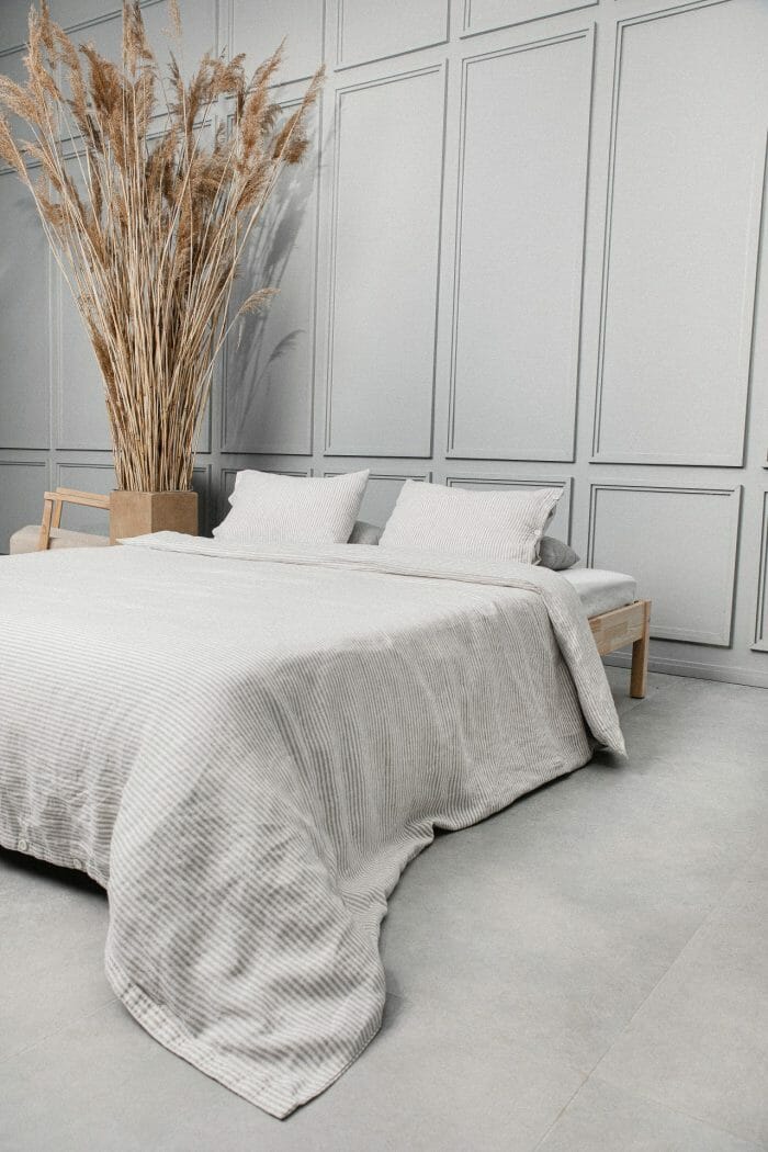 Linen pillow "Natural stripes" - Image 4