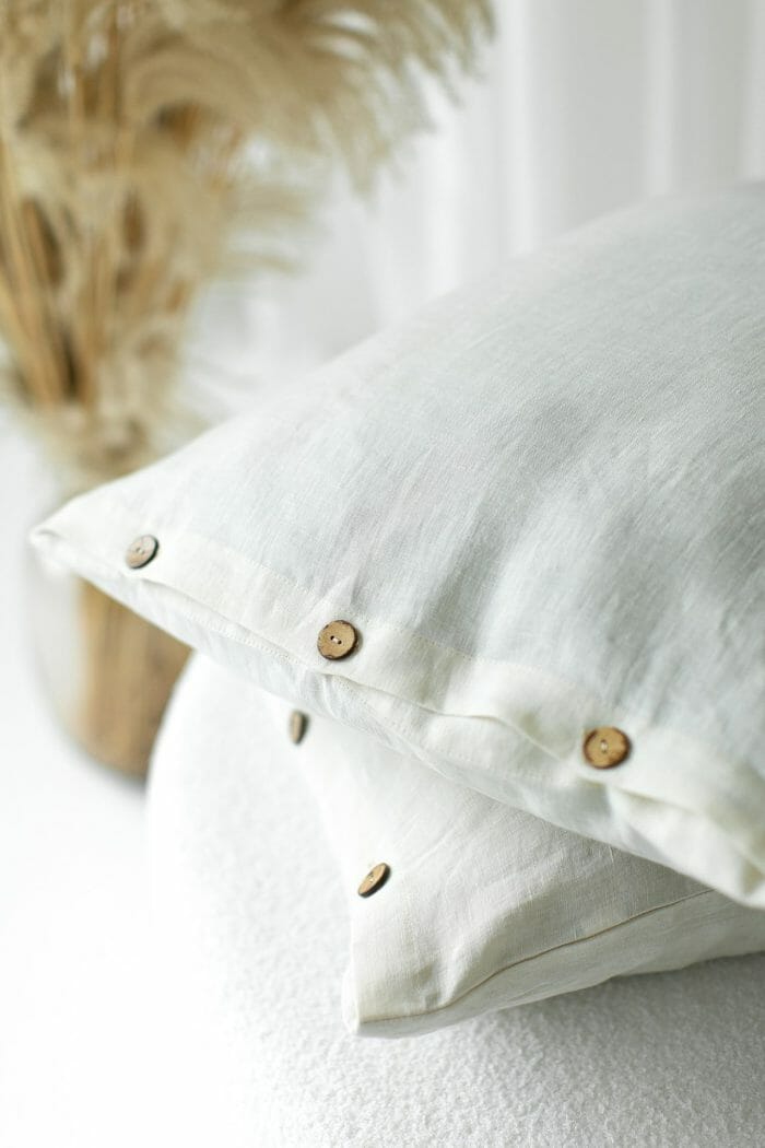 Linen pillow "Creme"