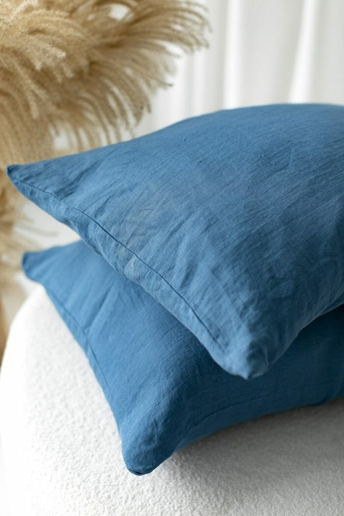 Linen pillow "Blue" - Image 2