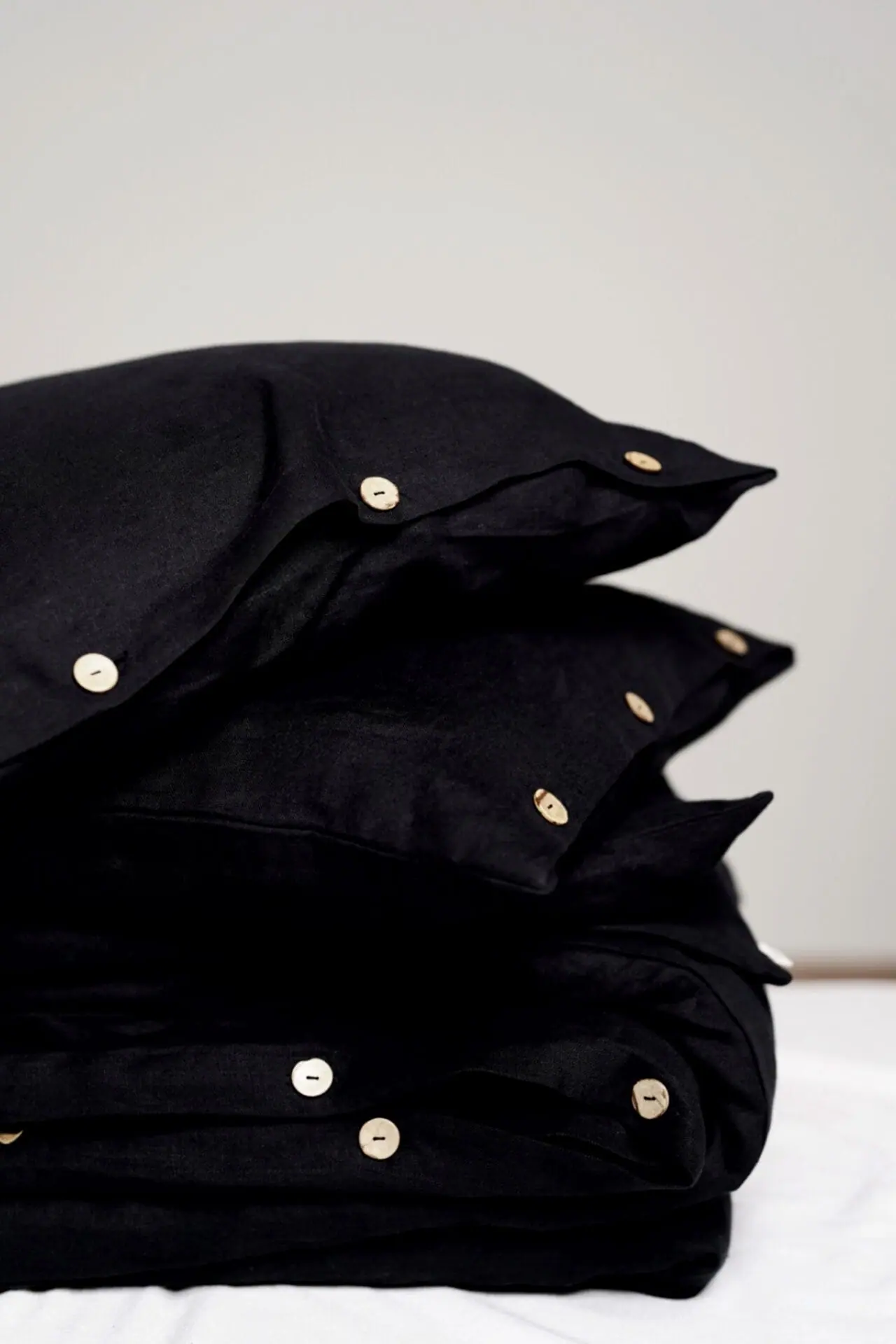 Lininis patalynės komplektas “Black”