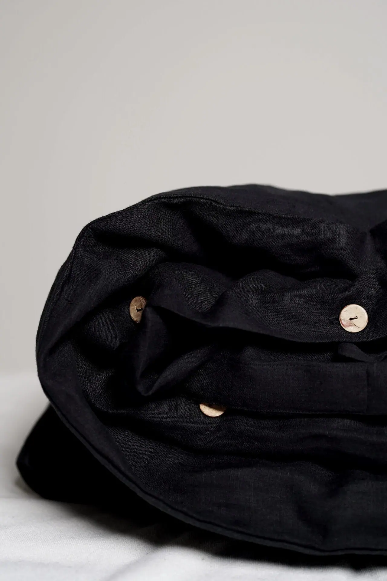 Lininė antklodė "Black" - Image 2