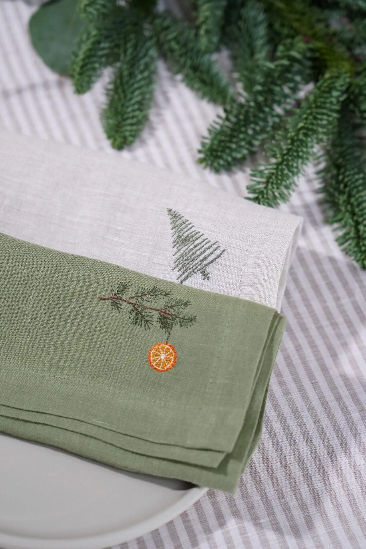 lininės servetėlės